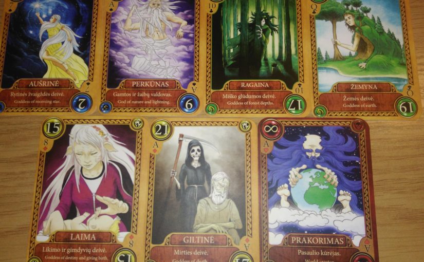 リトアニア神話をテーマにしたカードゲーム”Baltų Dievai”